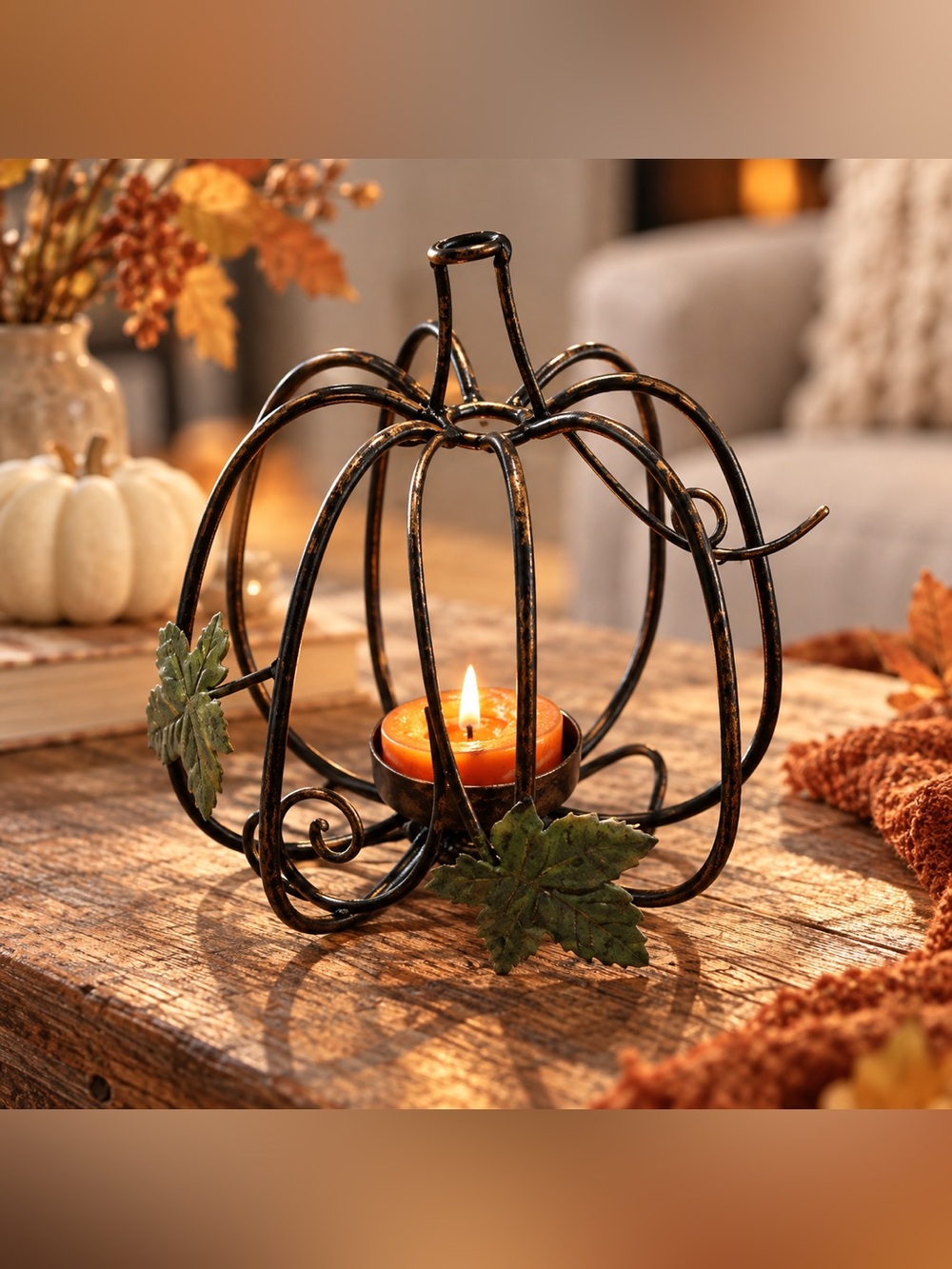 Yankee Candle Metal Pumpkin Votive Holder